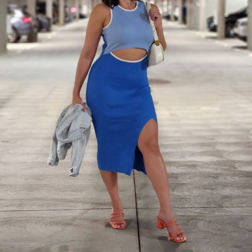Elegant Blue Women's Skirt